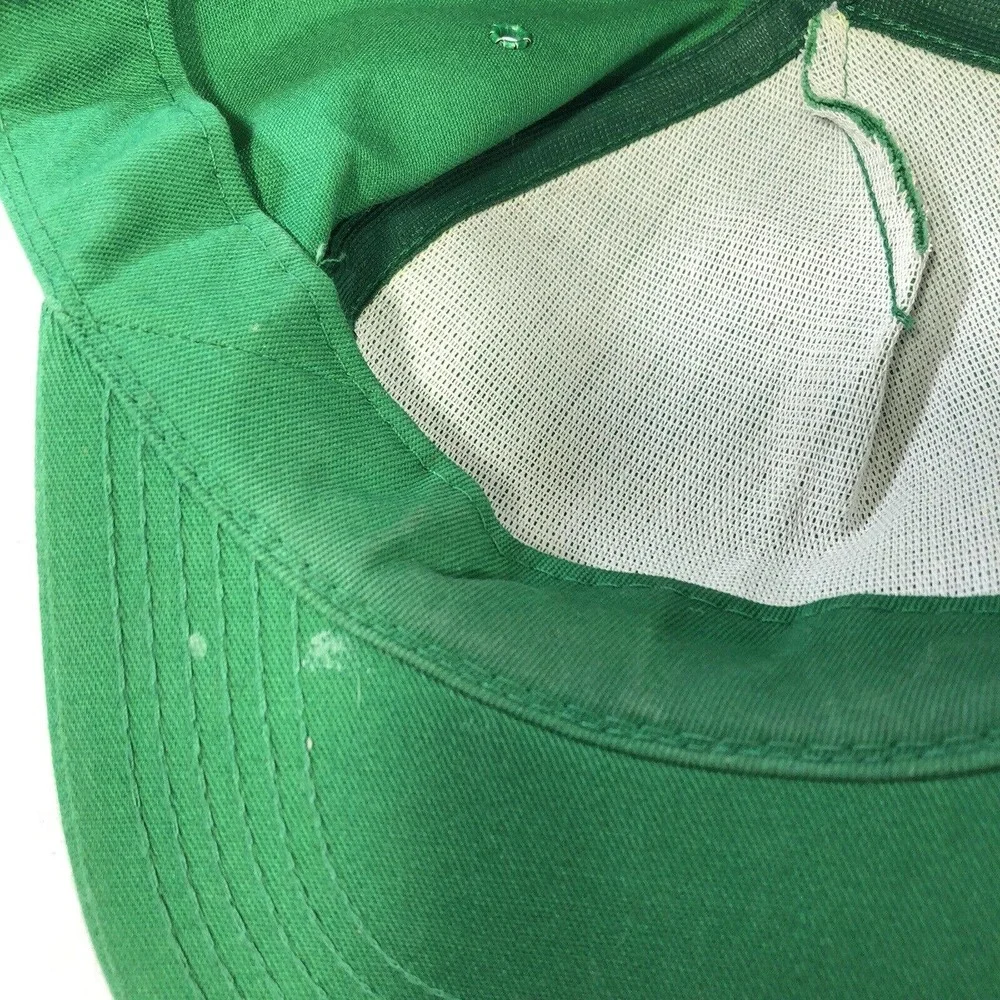 Vintage John Deere Hat Cap Adjustable Snapback Green Riechmann Bros USA Made